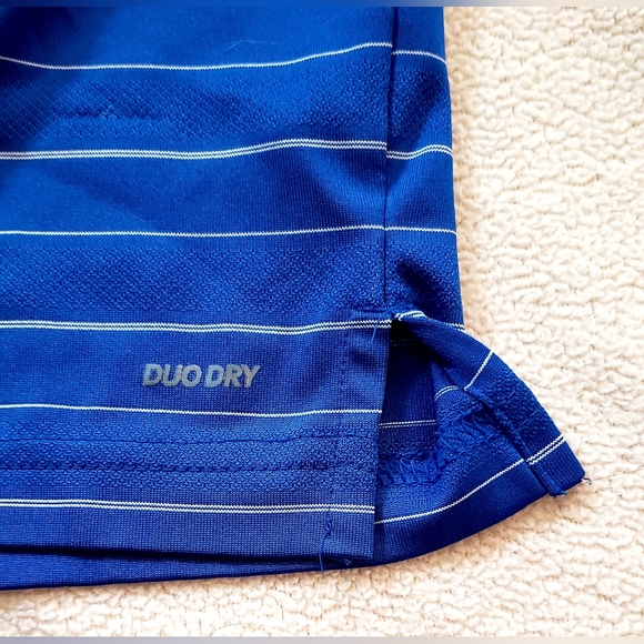 Champion Golf Polo in Blue Stripes, Mens Size M - Picture 4 of 5